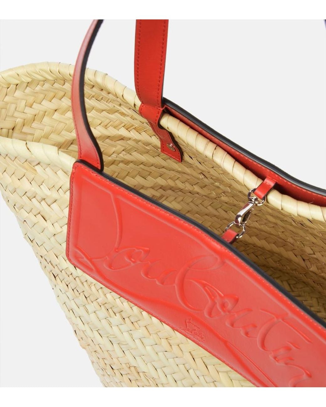 Christian Louboutin Pink Loubishore Woven Tote