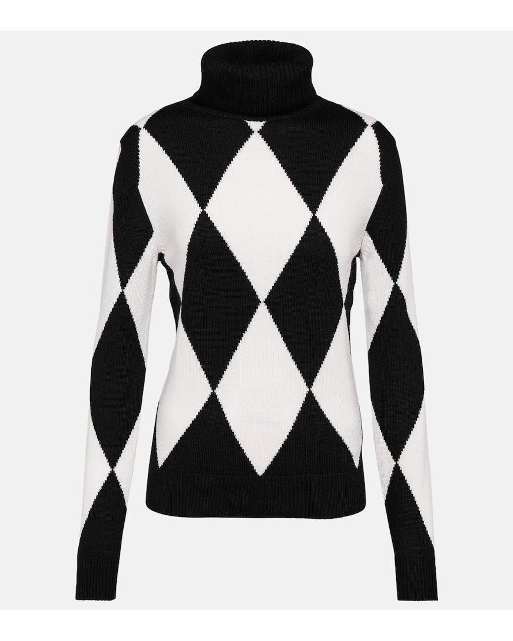 Perfect Moment Black Diamond Wool Turtleneck Sweater