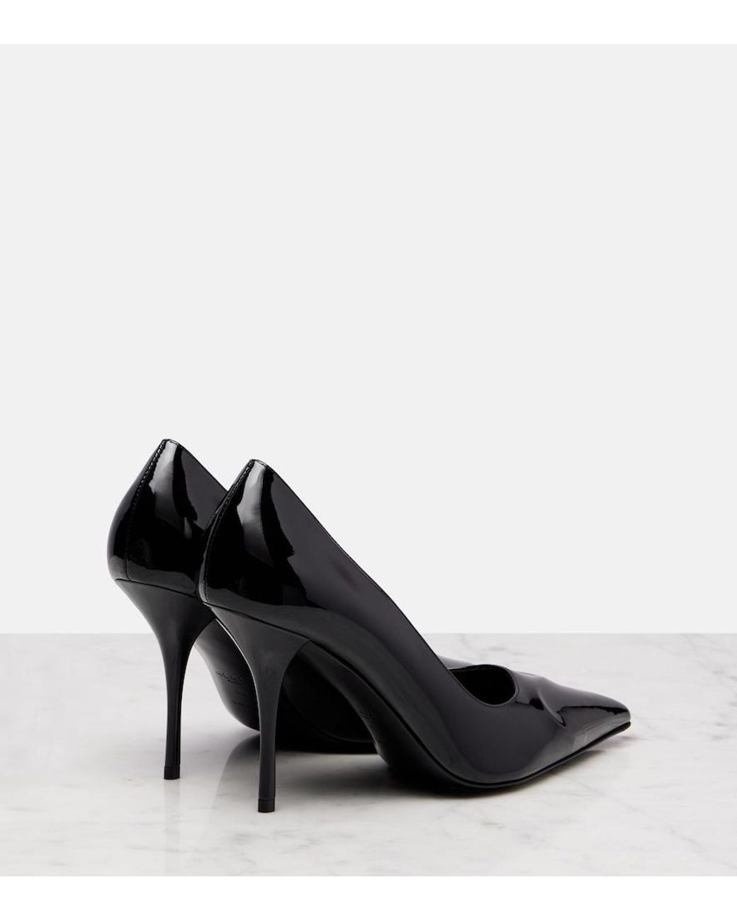 Alaïa Black Le Cour 3D 90 Patent Leather Pumps