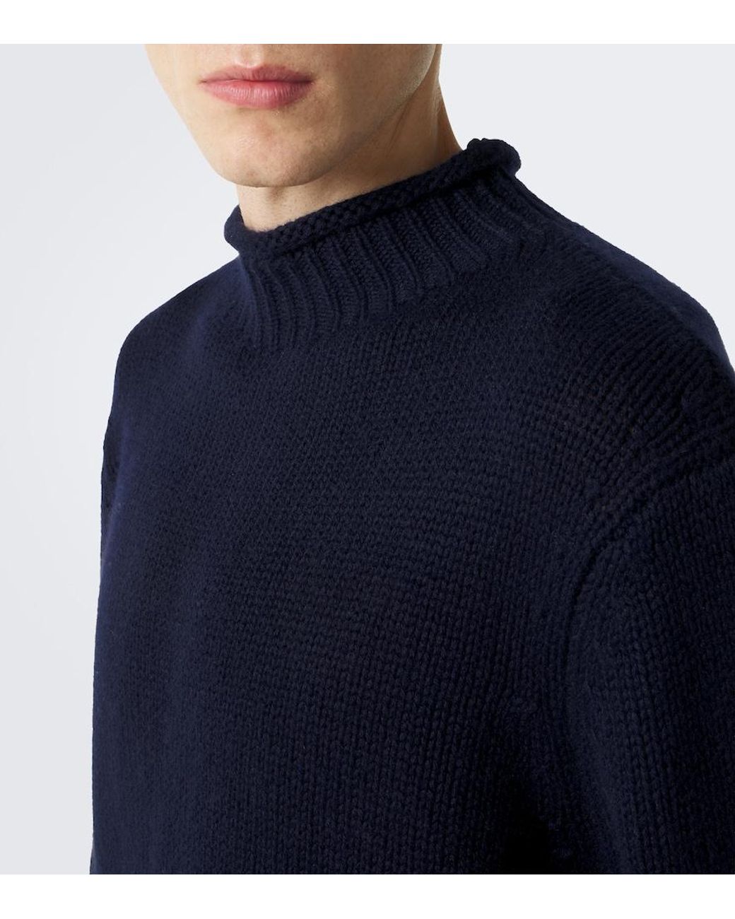 Lisa Yang Blue Sylvan Cashmere Sweater for men