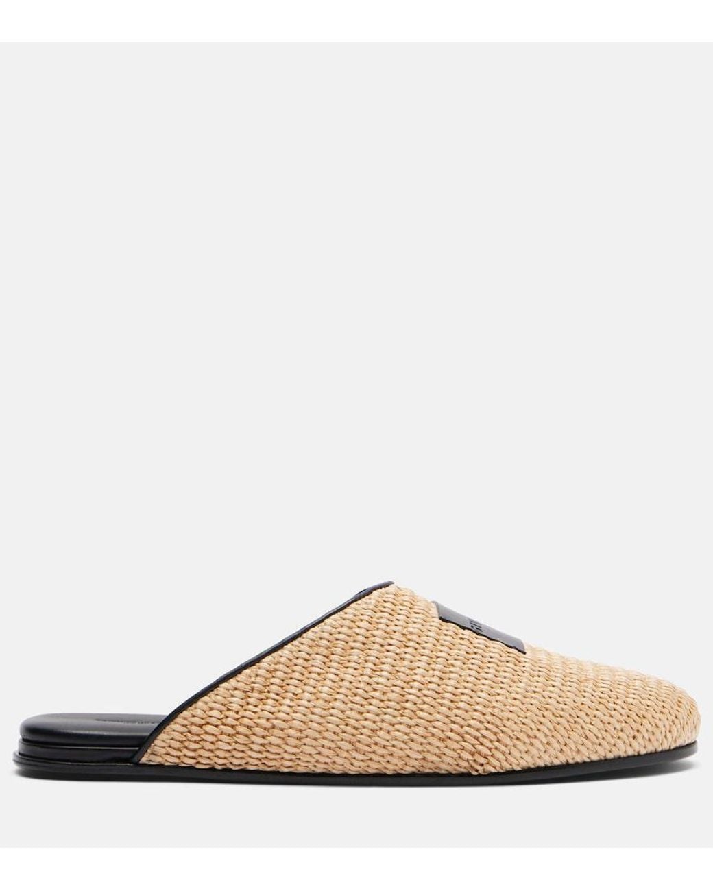 Givenchy Natural Slippers Label Mit Leder