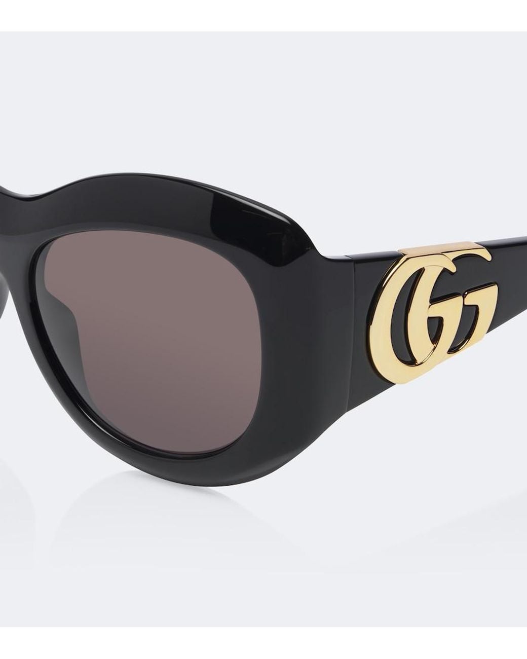 Gucci Black Double G Oversized Sunglasses