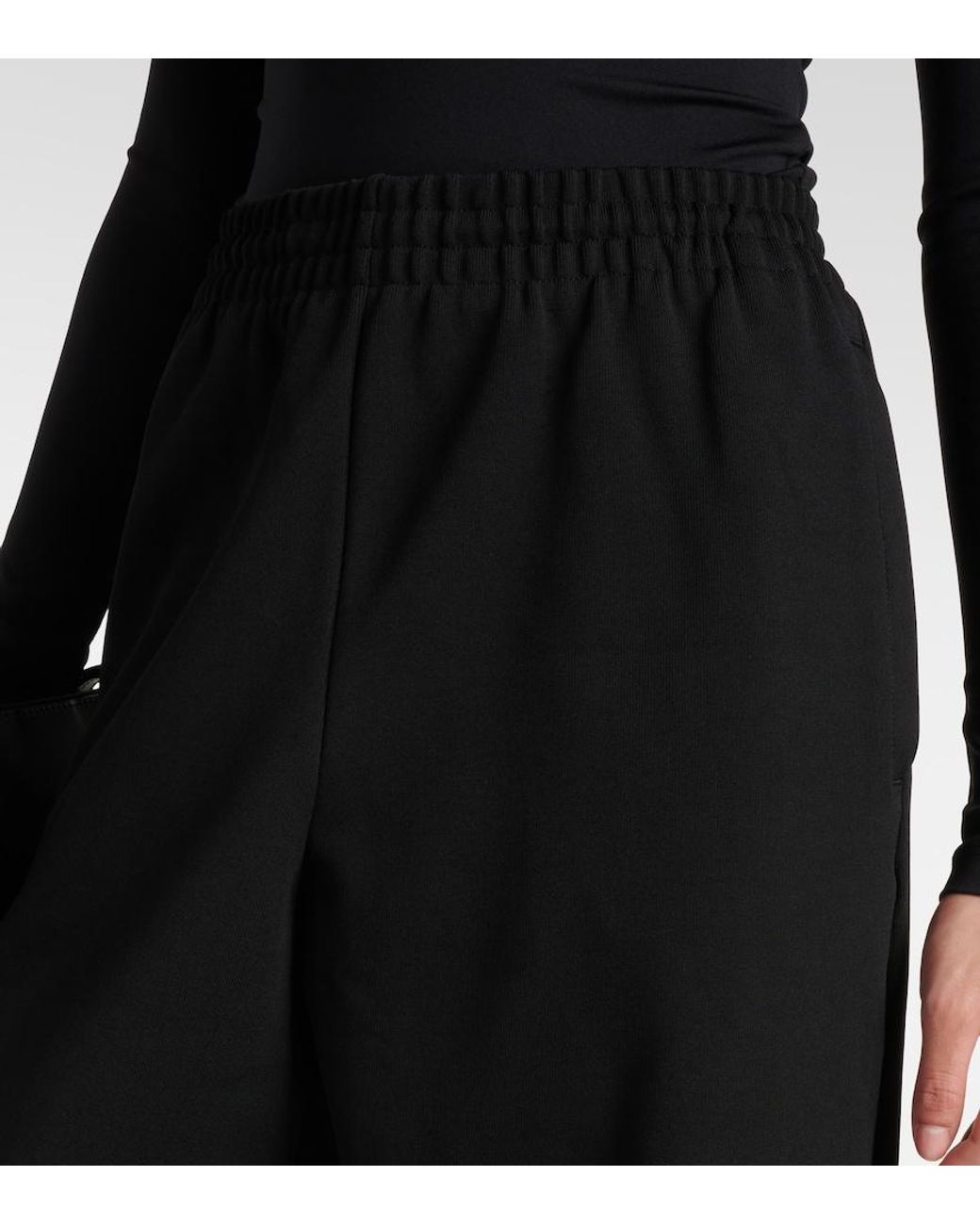 Wardrobe NYC Black Jersey Track Pants