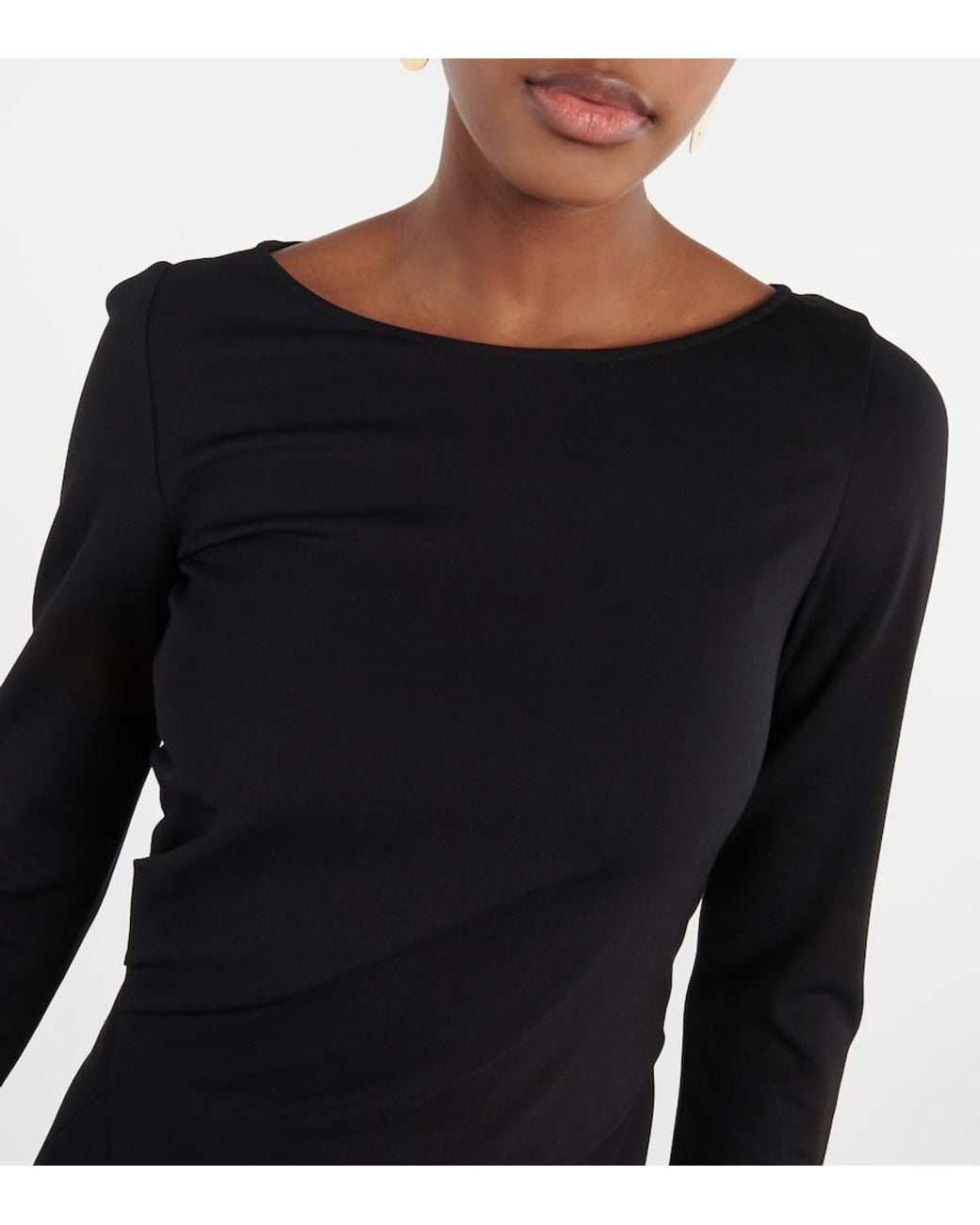 Dorothee Schumacher Black Emotional Essence Jersey Midi Dress