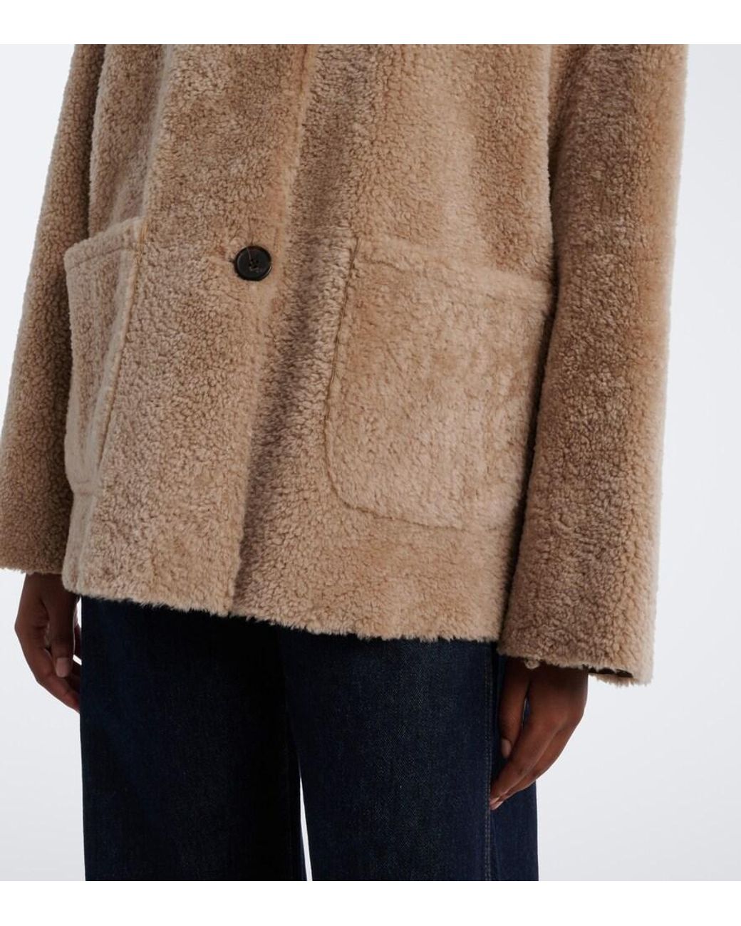 Arma Natural Isabella Reversible Shearling Jacket