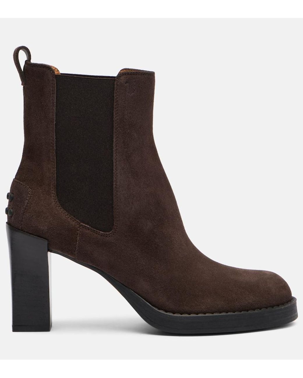 Tod's Brown 80 Suede Chelsea Boots