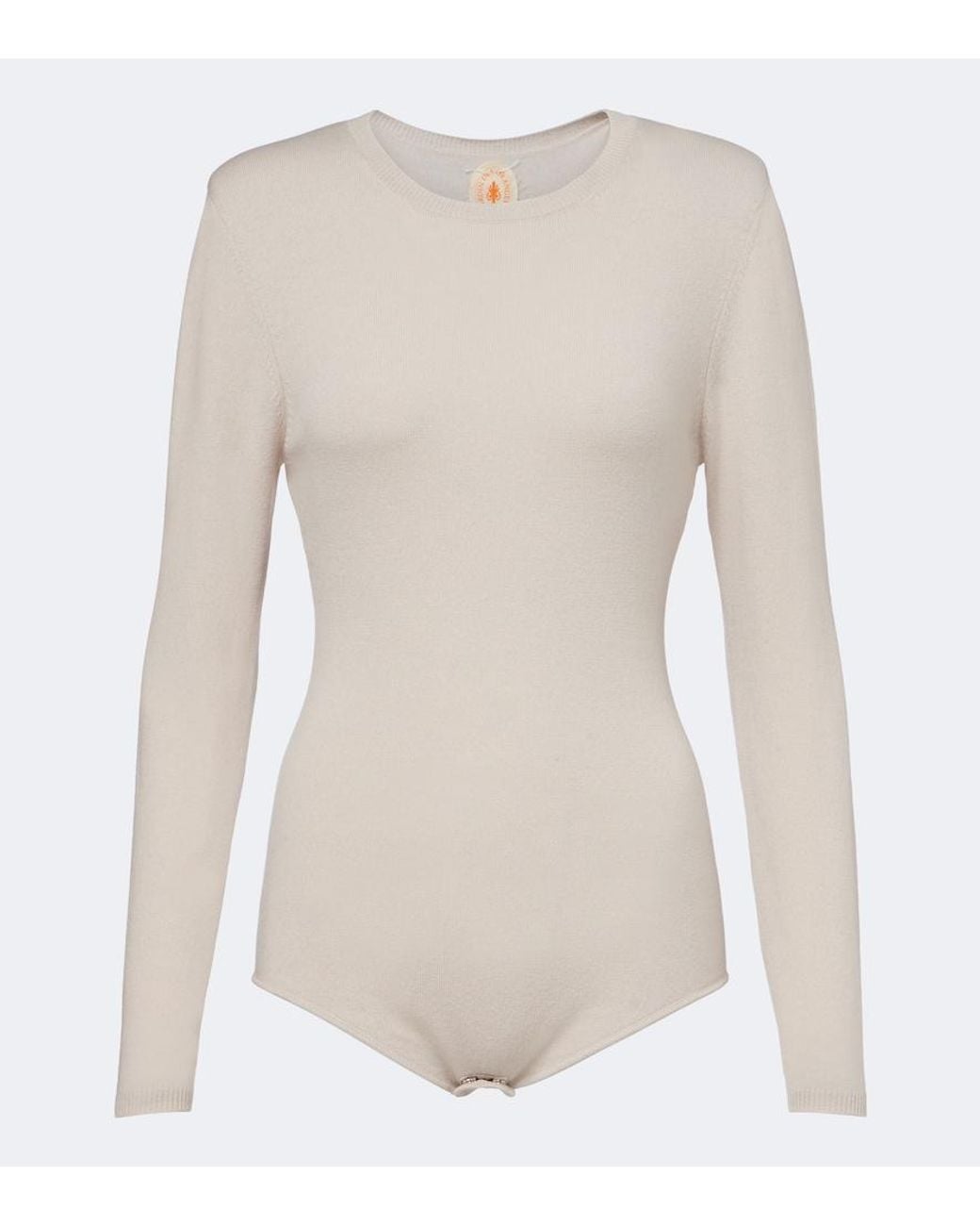 Jardin Des Orangers Natural Wool And Cashmere Bodysuit