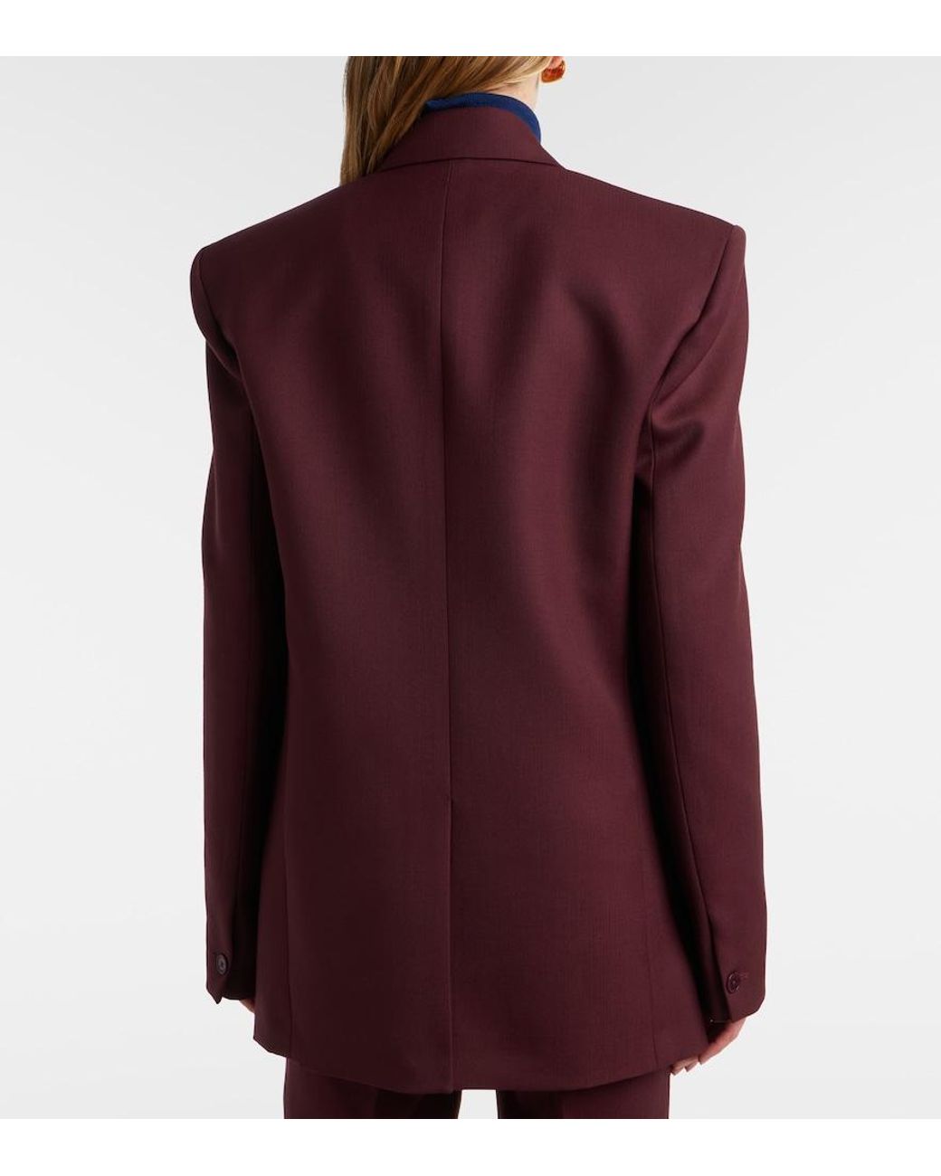 Frankie Shop Red Monterey Double-Breasted Blazer