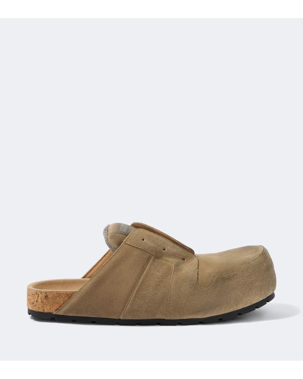 Balenciaga Natural Dumbo Suede Slides for men