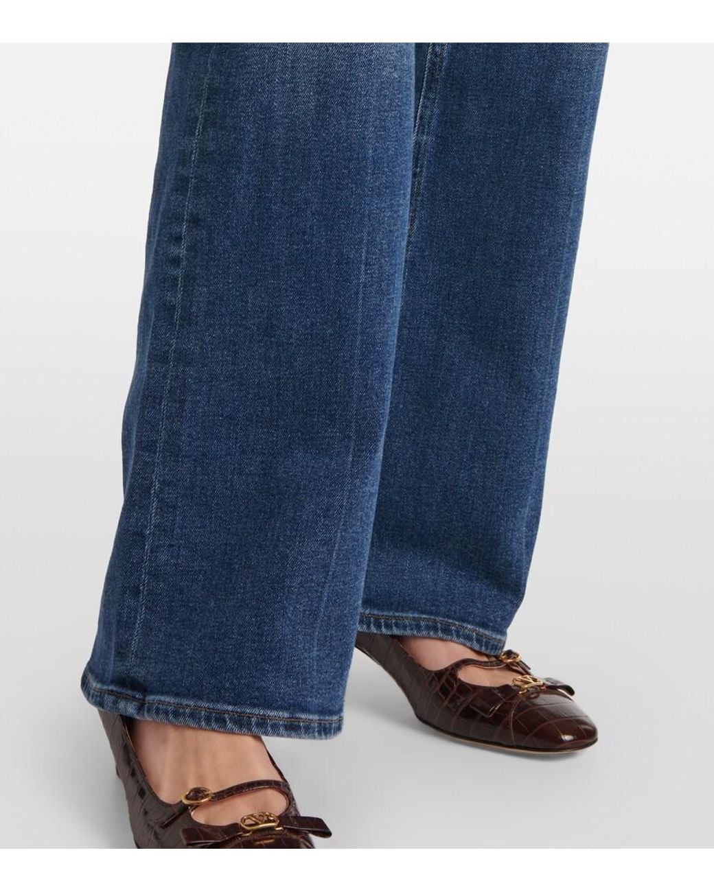 Citizens of Humanity Blue Vidia Mid-Rise Bootcut Jeans