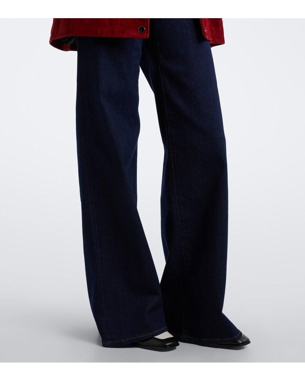 FRAME Blue The Palace Flared Jeans