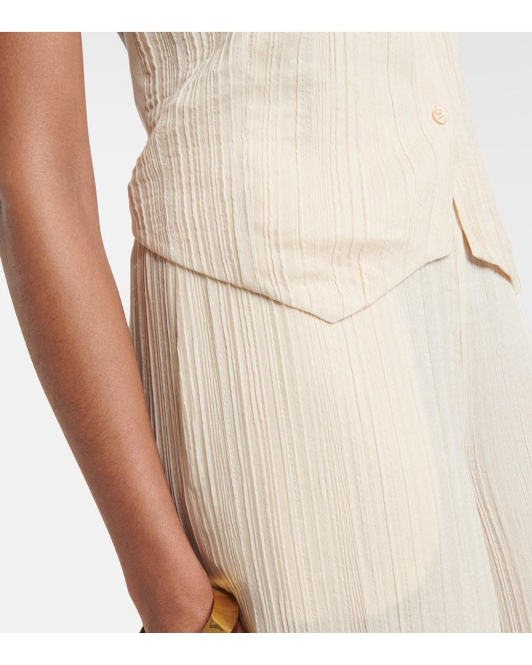 Joseph White Suez Pleated Halterneck Vest