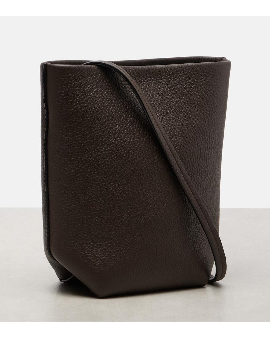 The Row White Crossbody Bag N/S Park Aus Leder