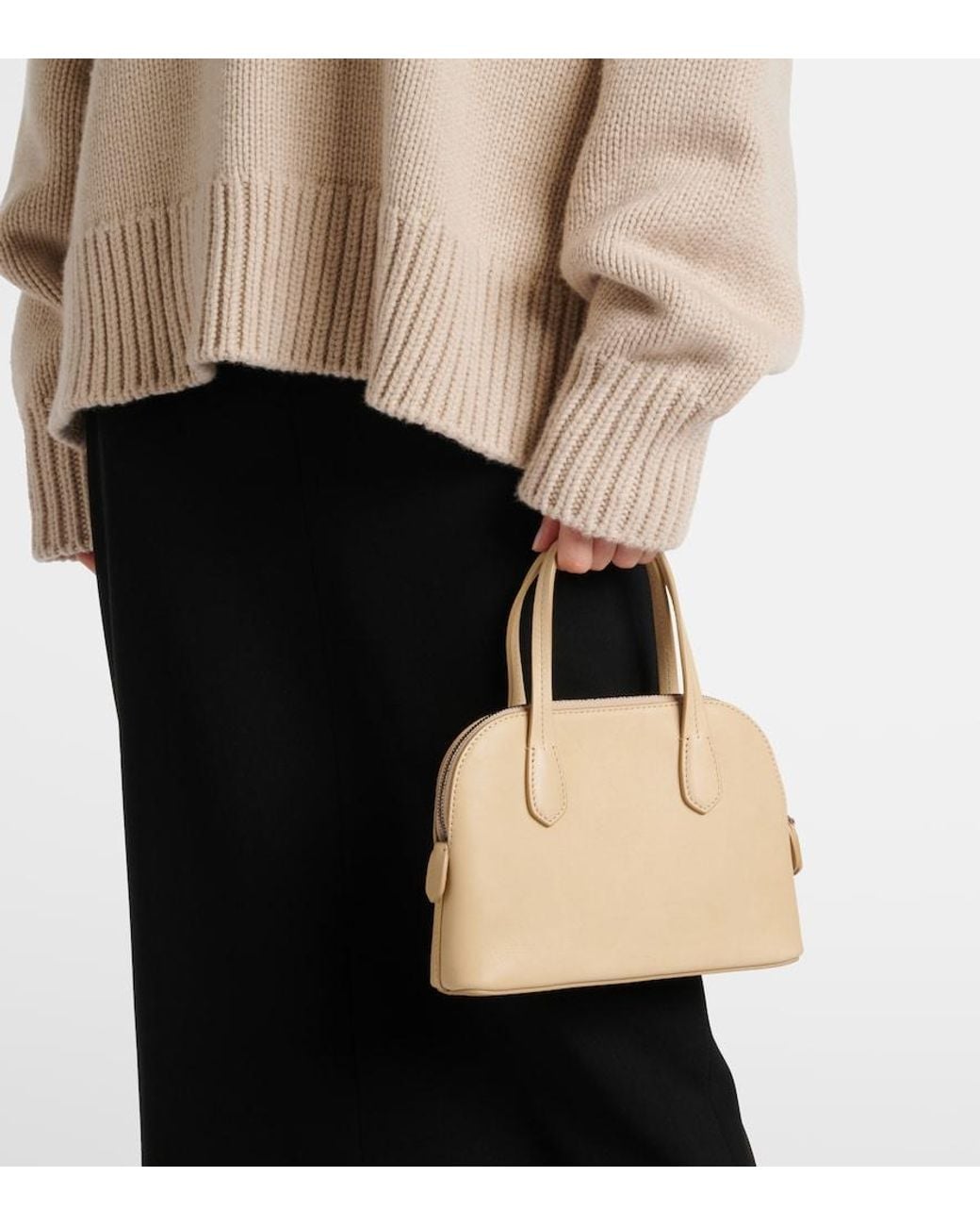 The Row Natural Ingrid Leather Tote Bag