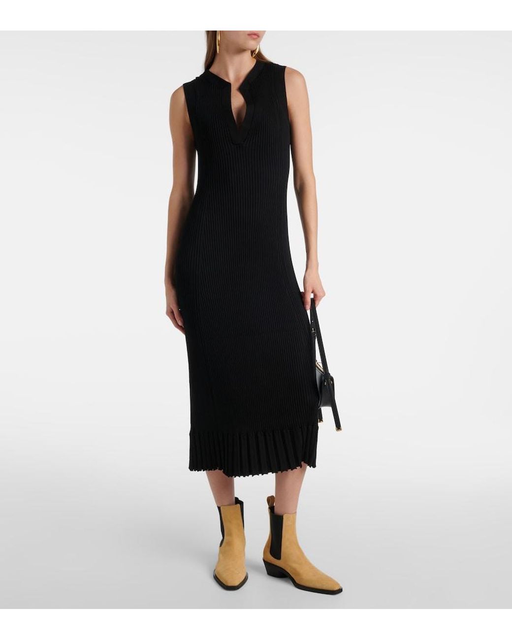 Proenza Schouler Natural Bronco Suede Chelsea Boots