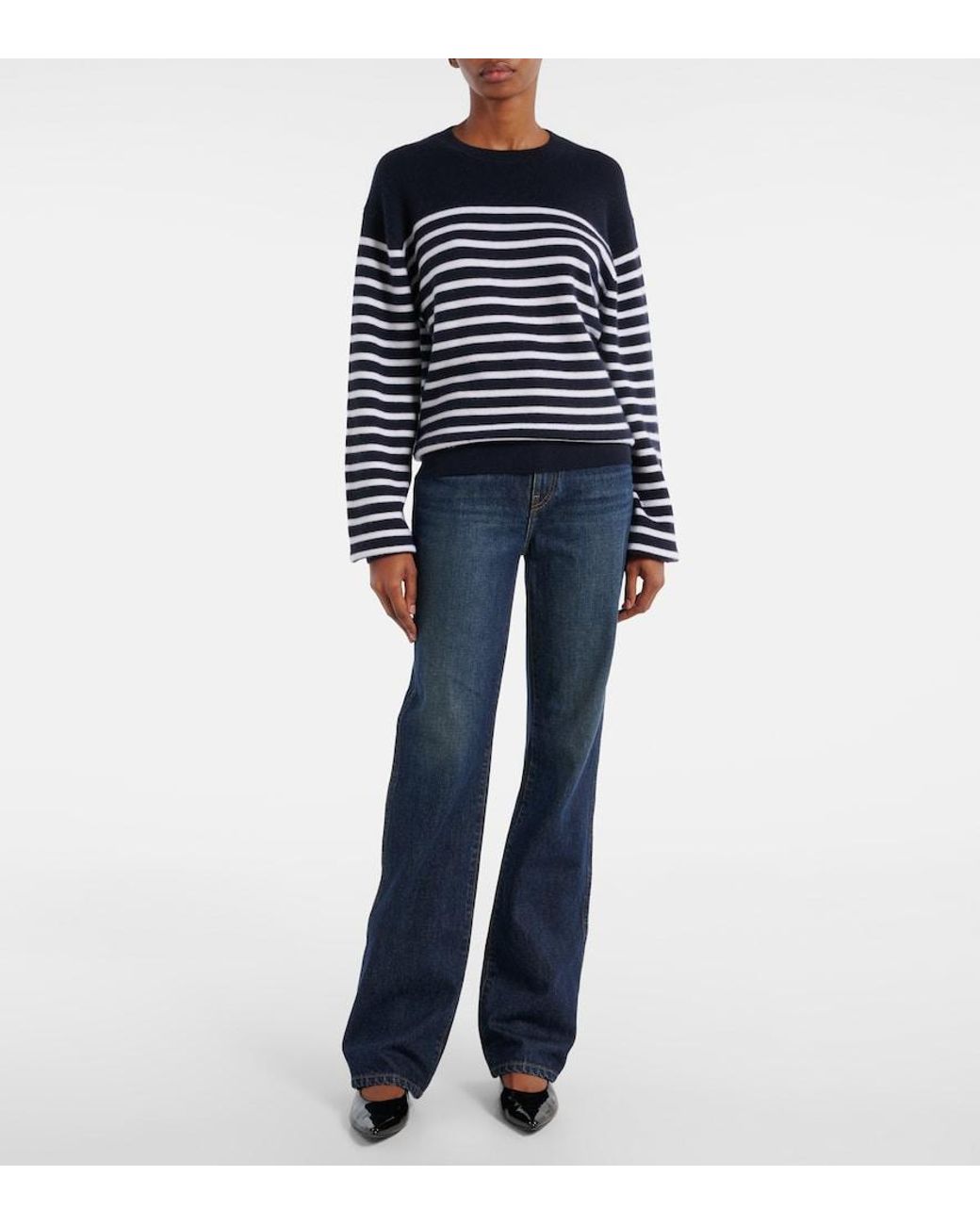 Khaite Blue Danielle Straight Jeans