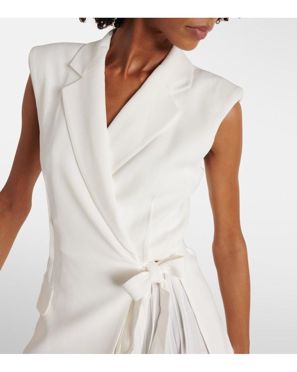 Jonathan Simkhai White Helena Blazer Dress