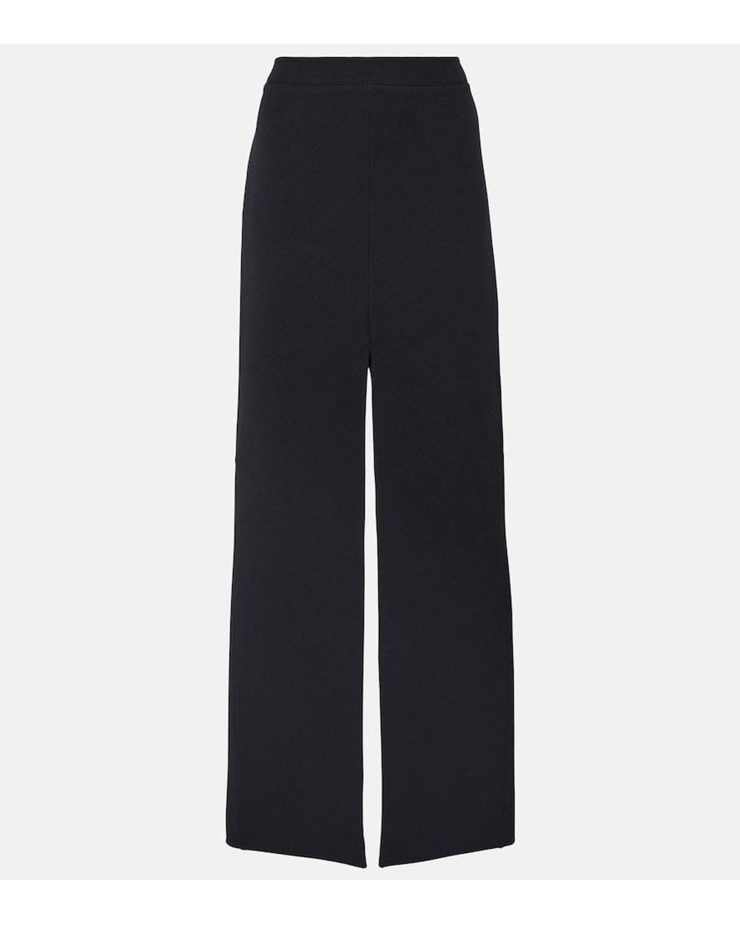 Safiyaa Blue Elowen High-Rise Crepe Maxi Skirt