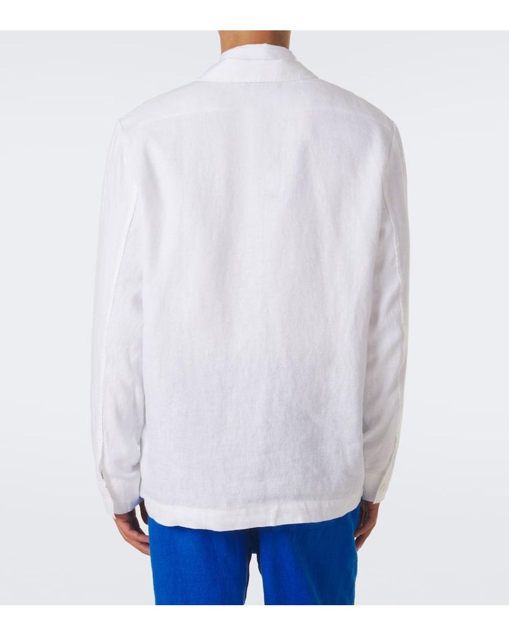 Vilebrequin White Corentin Linen Shirt for men