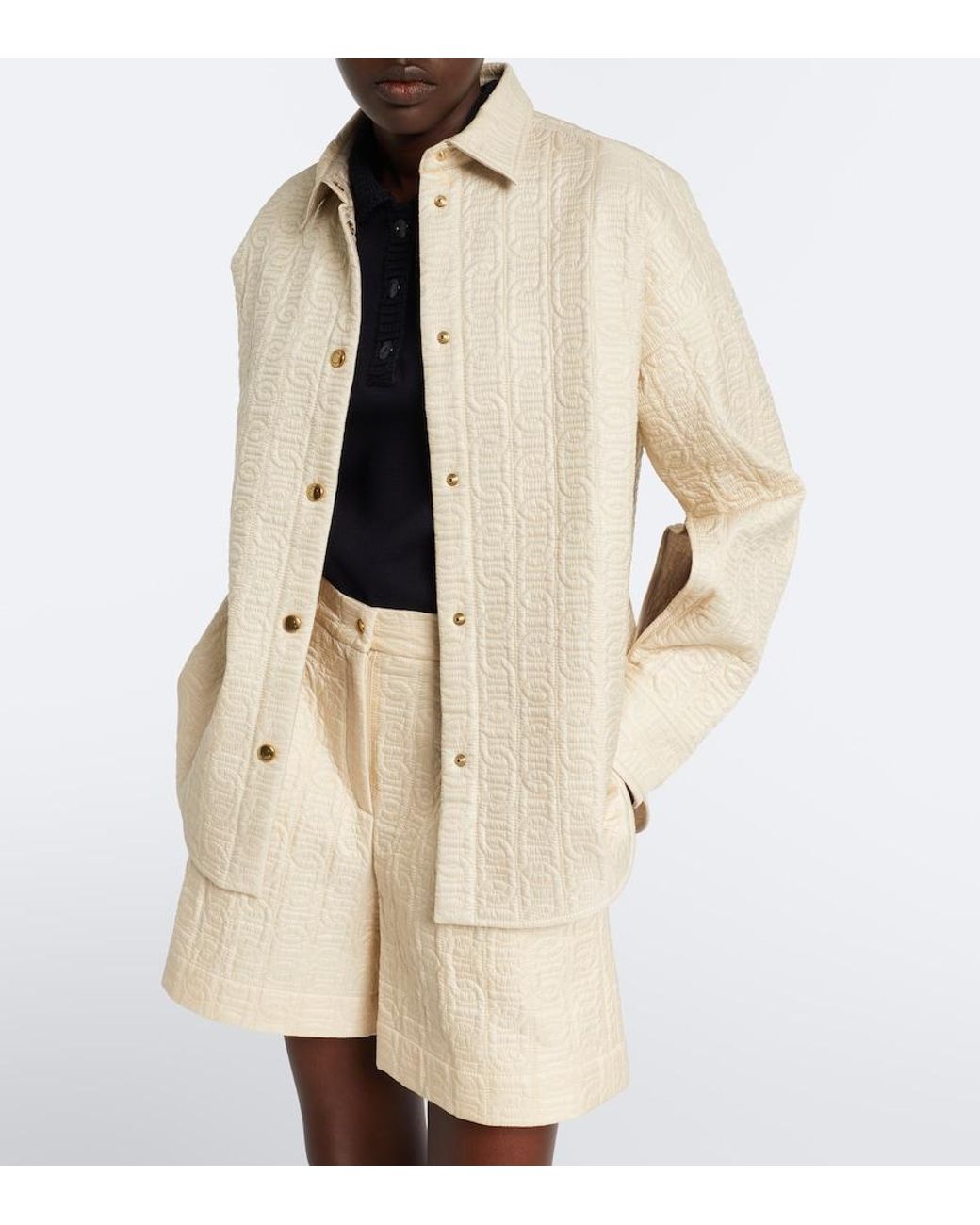 Moncler Natural Quilted Shirt