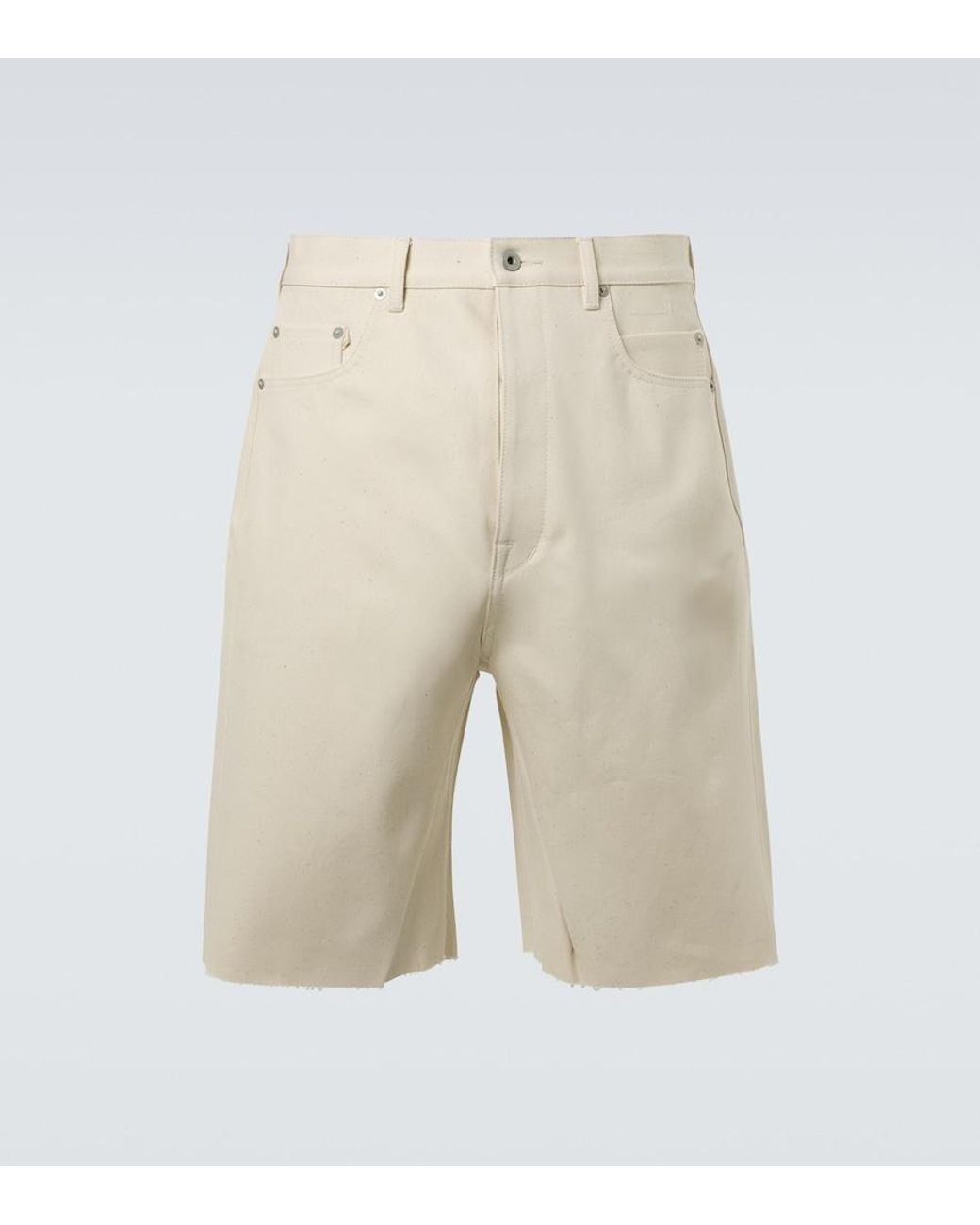 Rick Owens Natural Drkshdw Denim Shorts for men