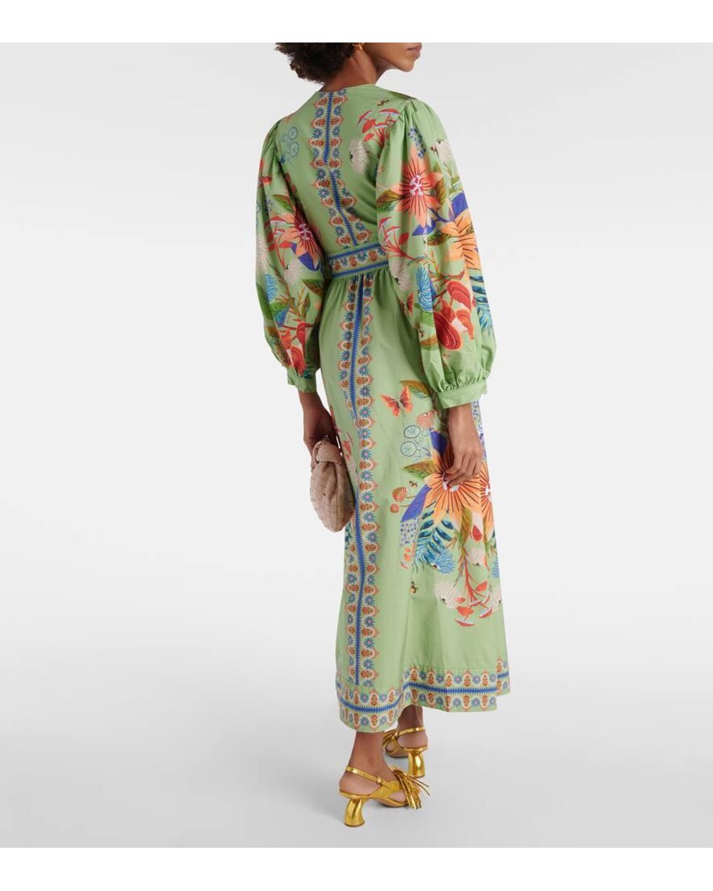 FARM Rio Bright Yard Maxi Dress Xs in Green | Lyst