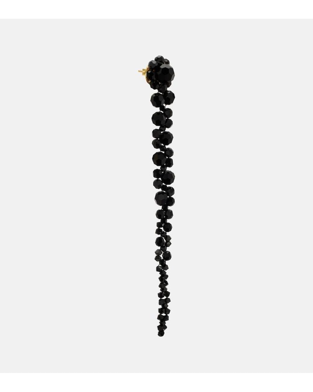 Pendientes Drip Adornados Simone Rocha de color Black