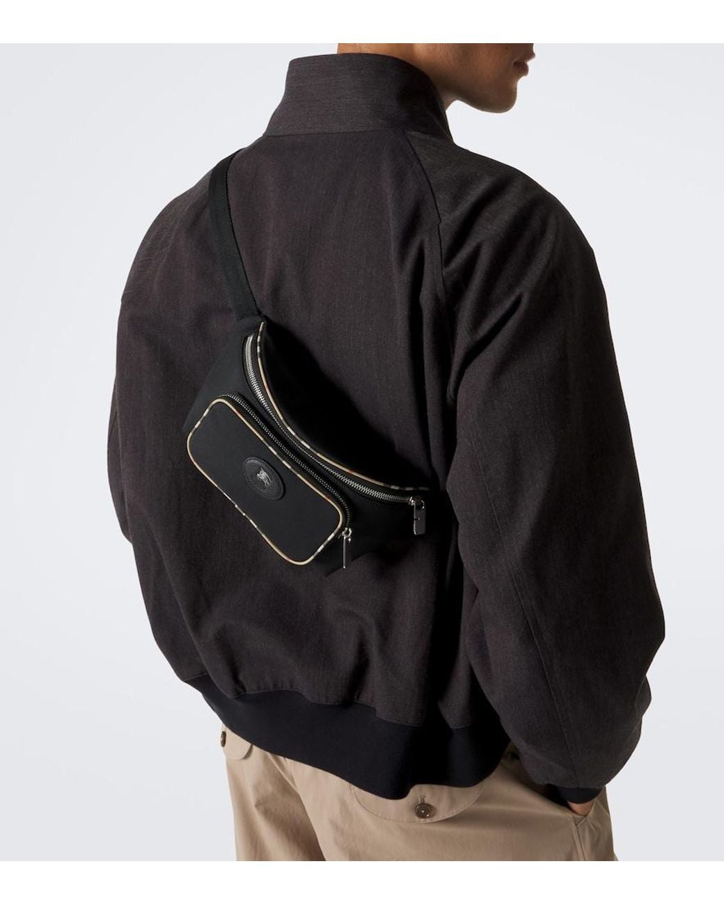 Burberry Guerteltasche Check in Black für Herren