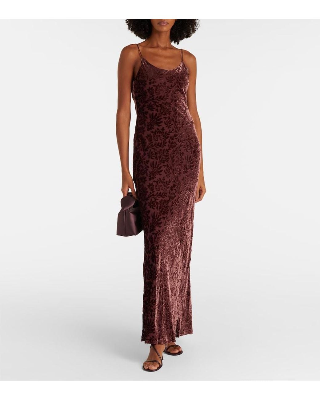 Veronica Beard Purple Jolynn Jacquard Maxi Dress