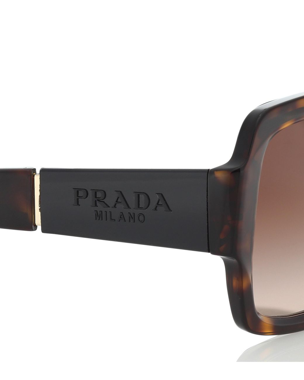 Prada Oversize-Sonnebrille Monochrome in Braun - Lyst