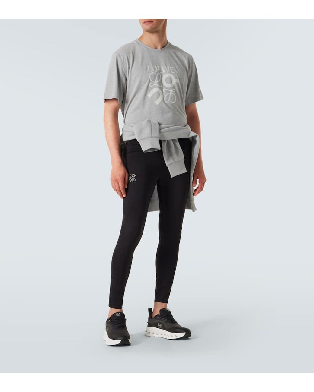 Loewe X On Active Logo Jersey T-Shirt in White for Men | Lyst