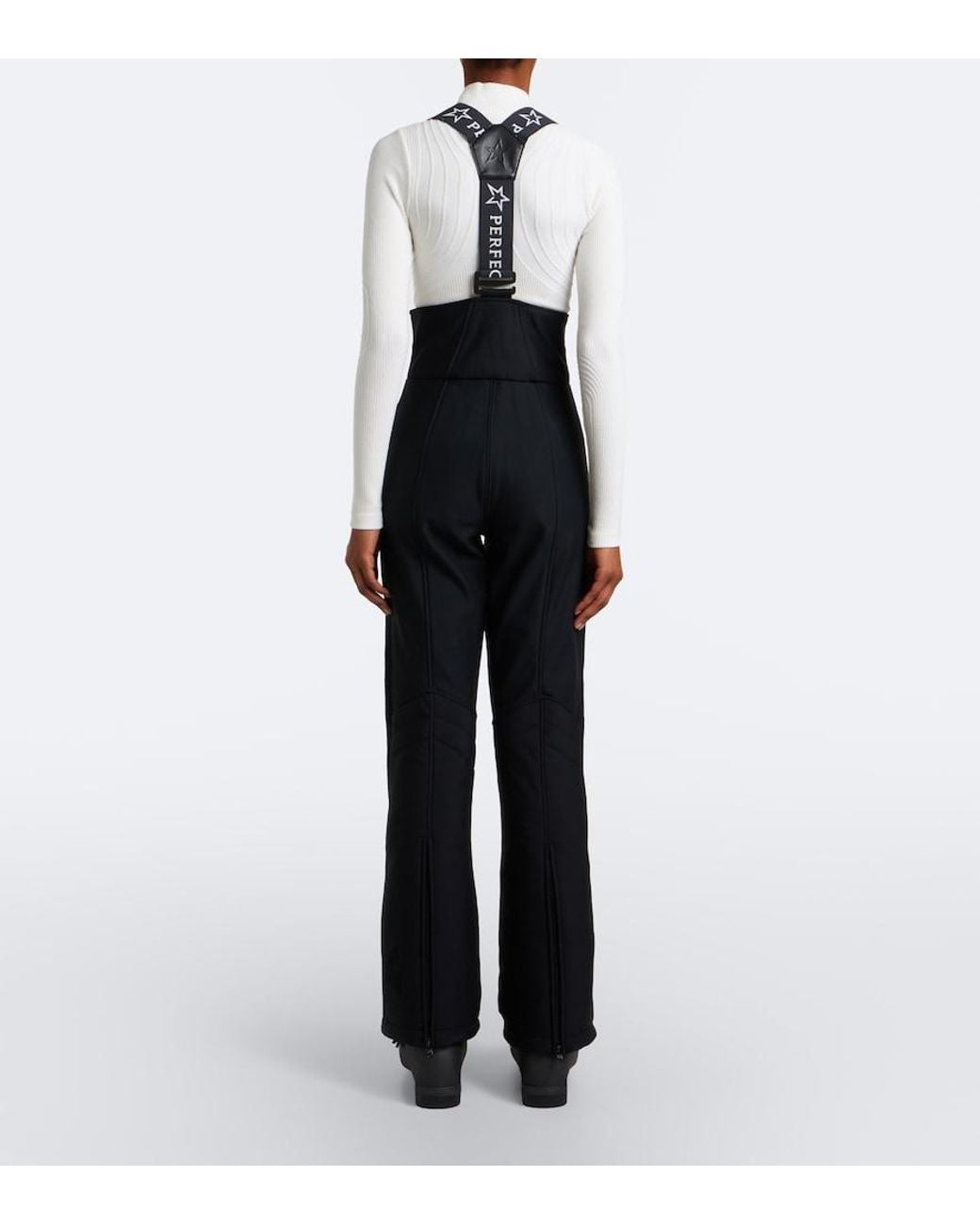 Perfect Moment Black '80S Slalom Bib Ski Salopettes