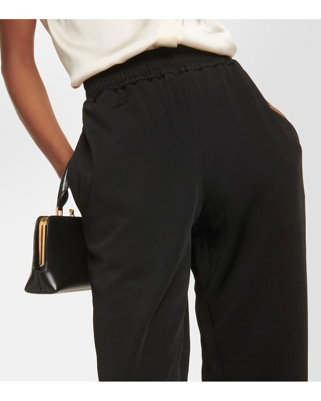 Jil Sander Black Wool-Blend Sweatpants