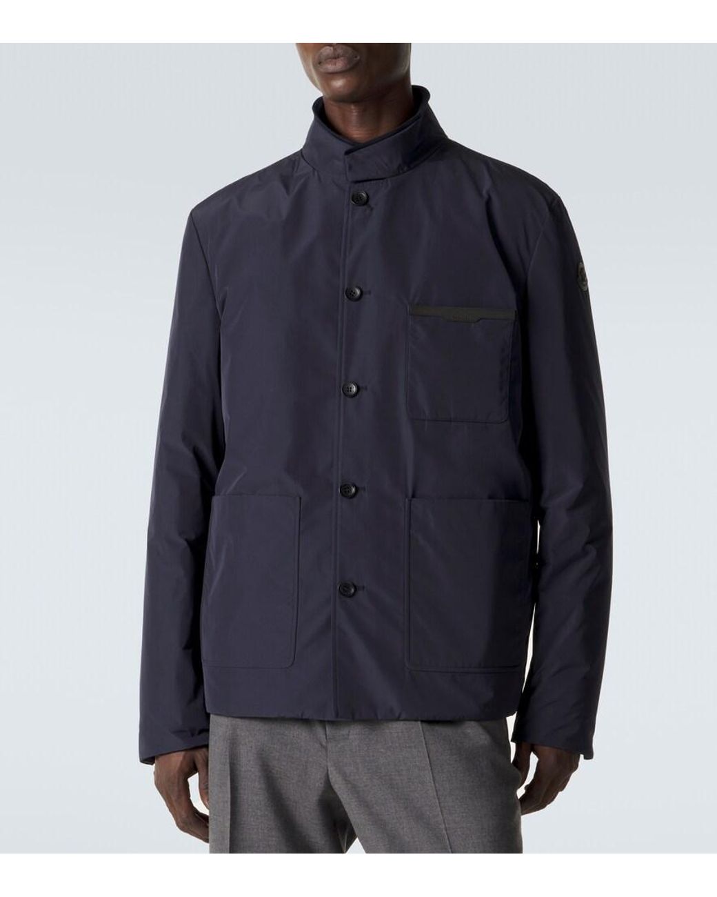 Moncler Blue Westerlies Down Overshirt for men