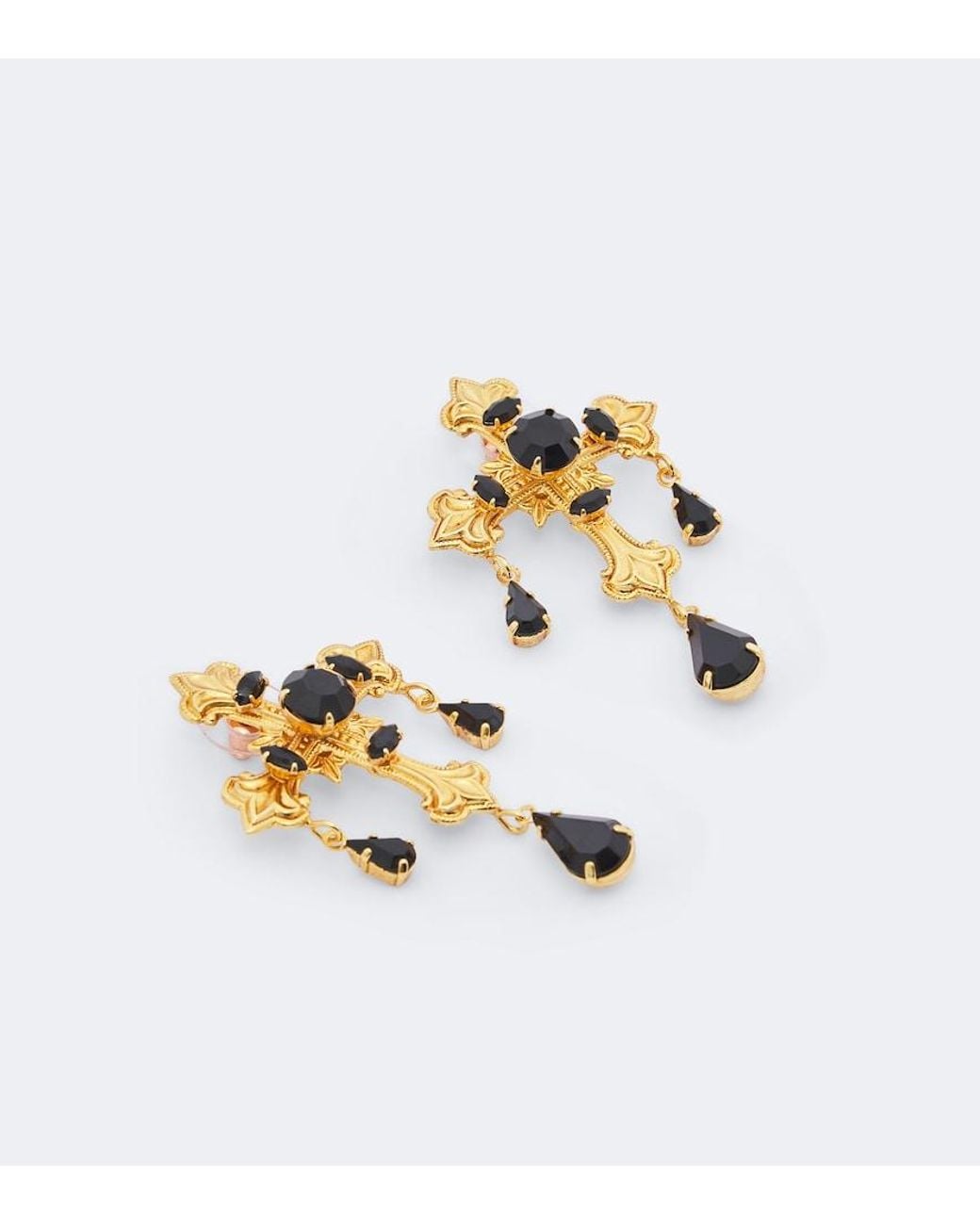 Jennifer Behr White Davina 18Kt-Plated Earrings