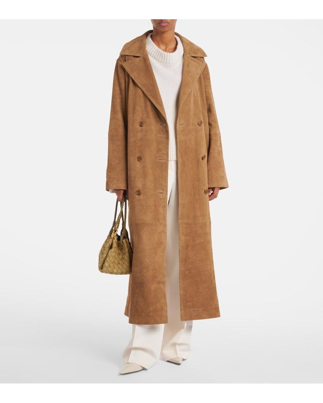 Rohe Natural Suede Wrap Coat