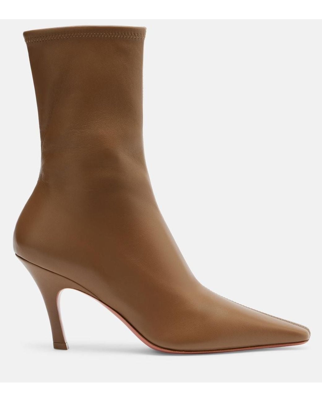 AMINA MUADDI Brown Jamie Leather Ankle Boots