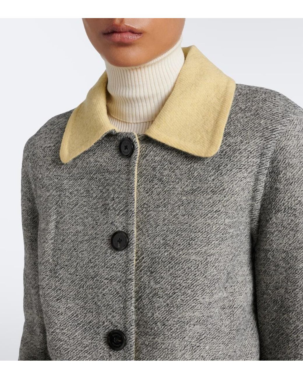 Proenza Schouler Gray Gaella Wool-Blend Jacket