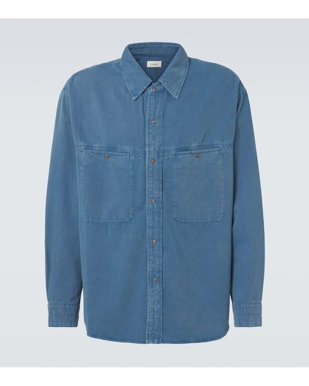 Lemaire Denim Shirt in Blue for Men | Lyst