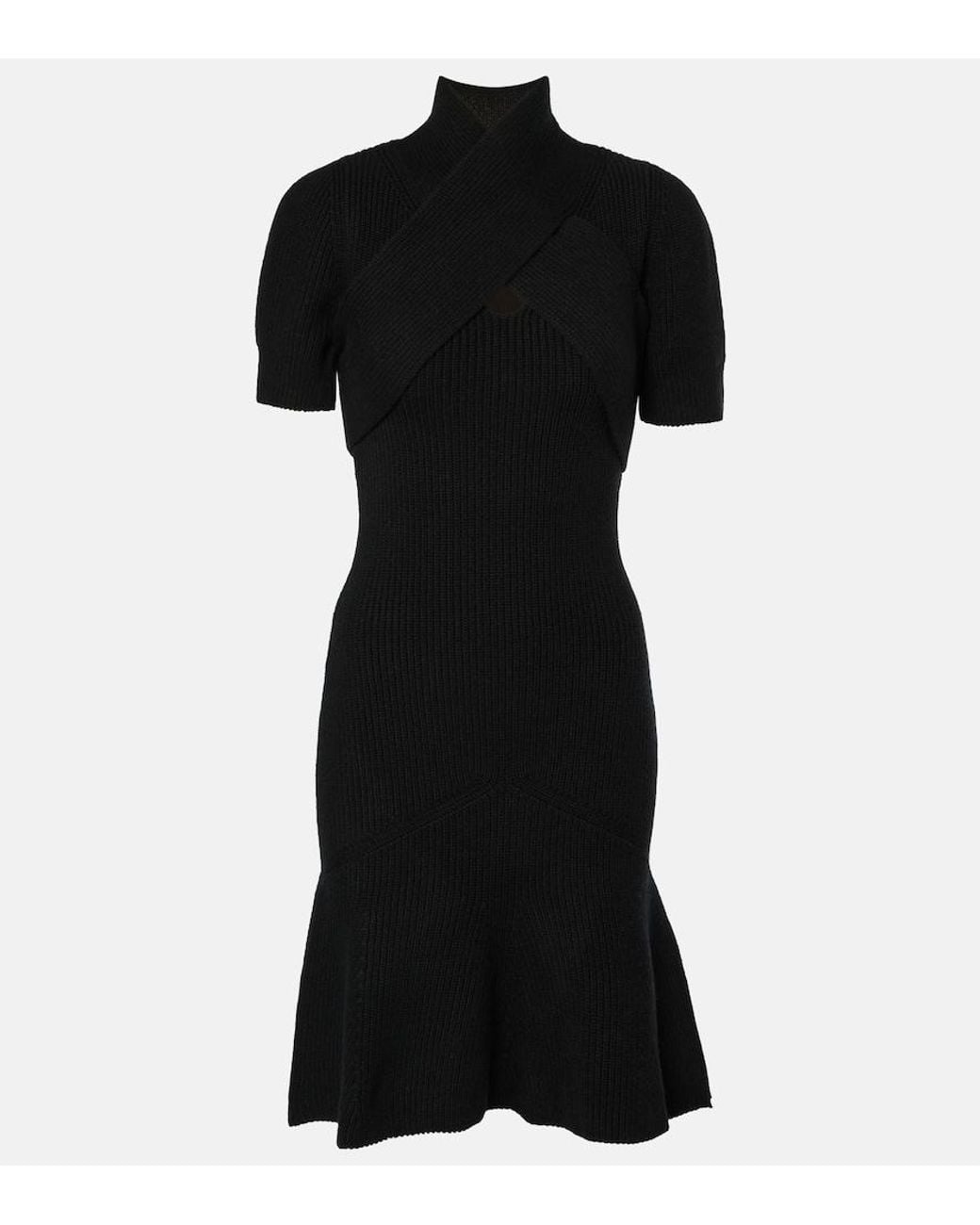 Patou Black Wool And Cashmere Dress