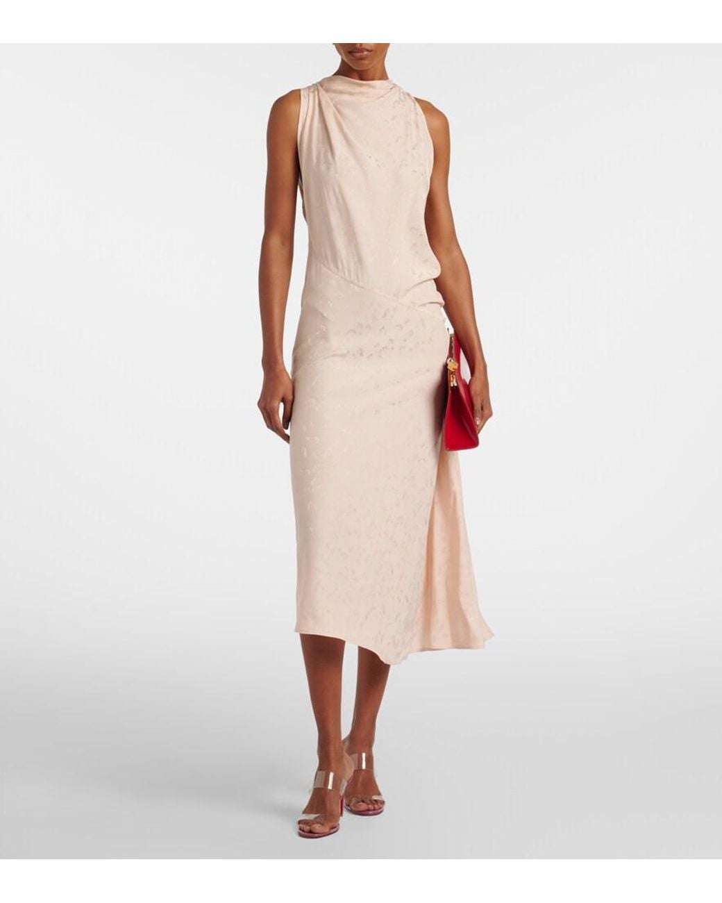 Christian Louboutin Pink Just Nothing Leather-Trimmed Tpu Mules