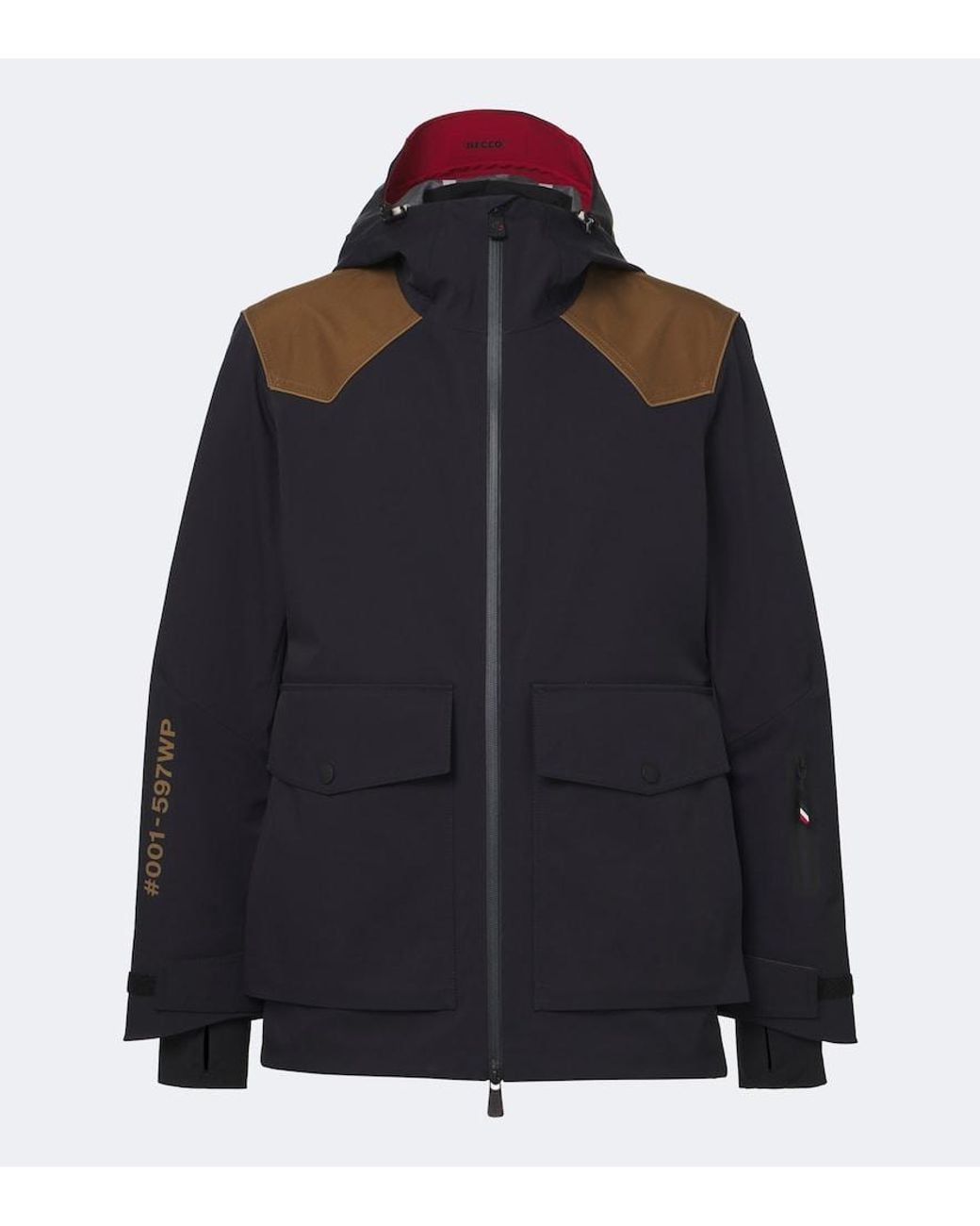 Moncler Blue Vernon Hooded Ski Jacket for men