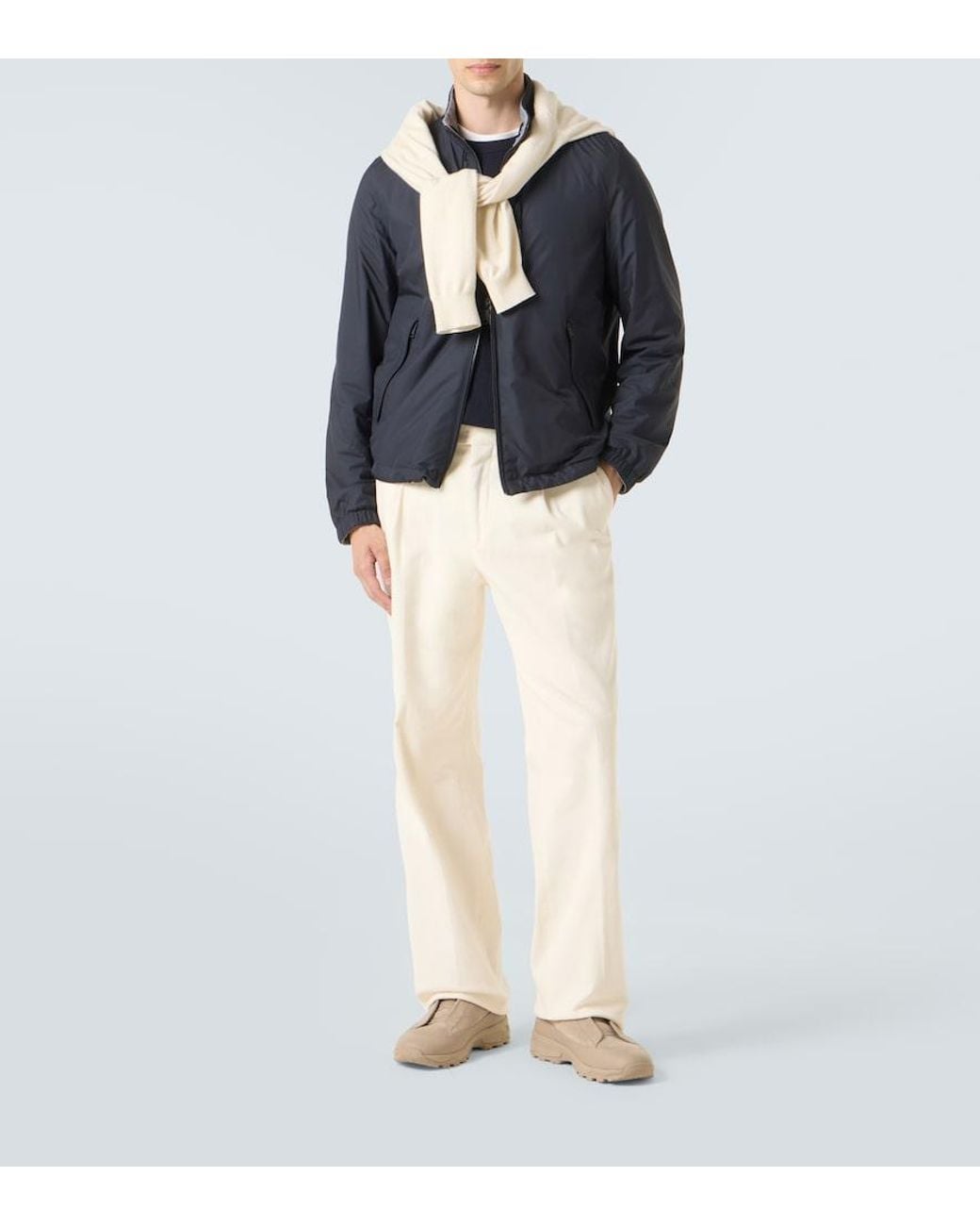 Zegna Blue Brezza Reversible Jacket for men