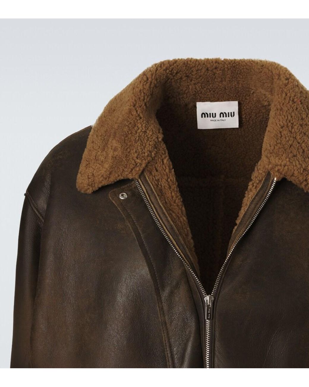 ジャケット・アウター archive Mens miumiu leather jacket riri Miu Miu Leather jacket Miu Miu