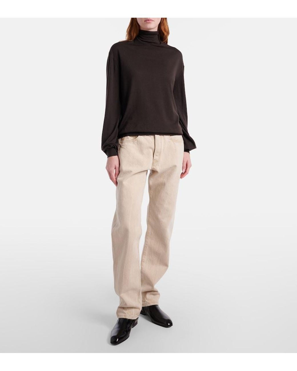 Khaite Natural Callum Straight Jeans