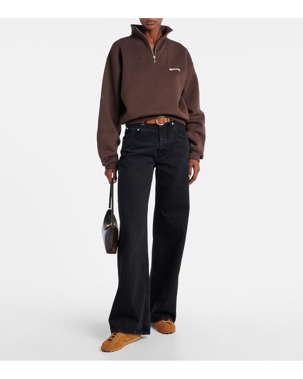 Jacquemus Brown Tennis Suede Sneakers