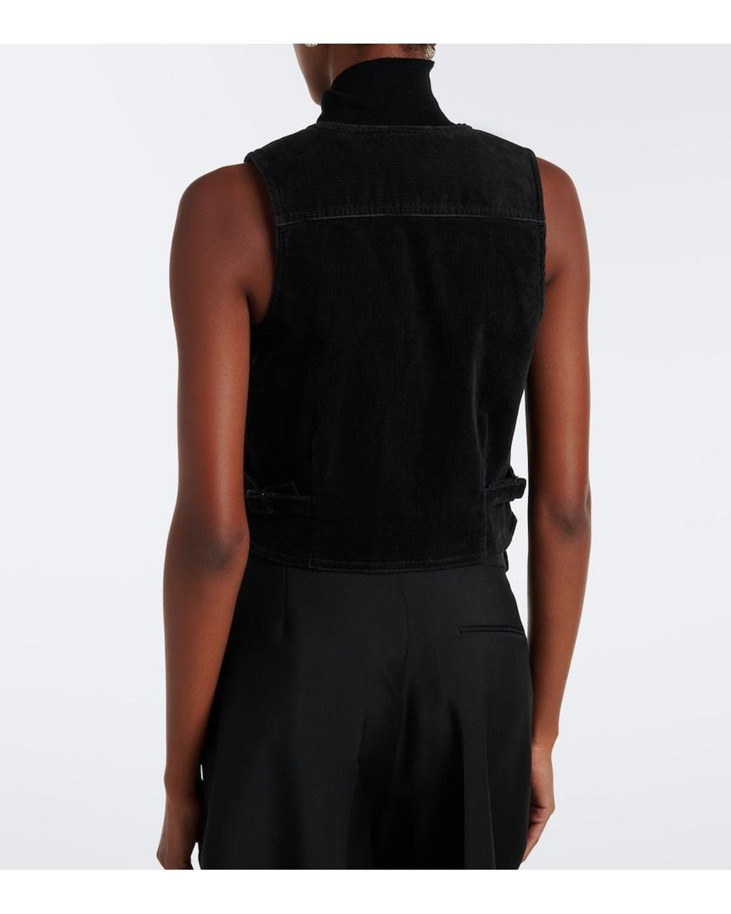 Polo Ralph Lauren Black Cotton Corduroy Vest