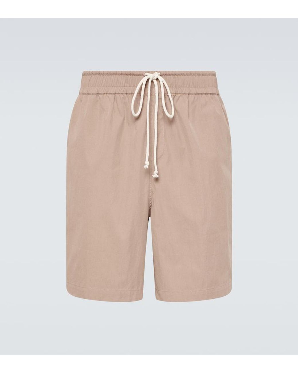 Commas Natural Cotton-Blend Shorts for men