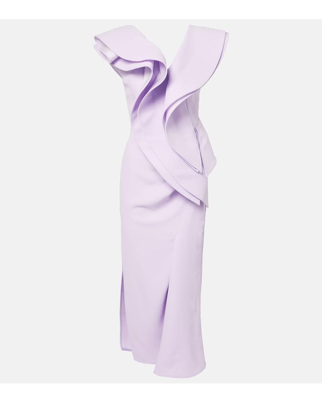 Maticevski Purple Revive Wave Cocktail Dress