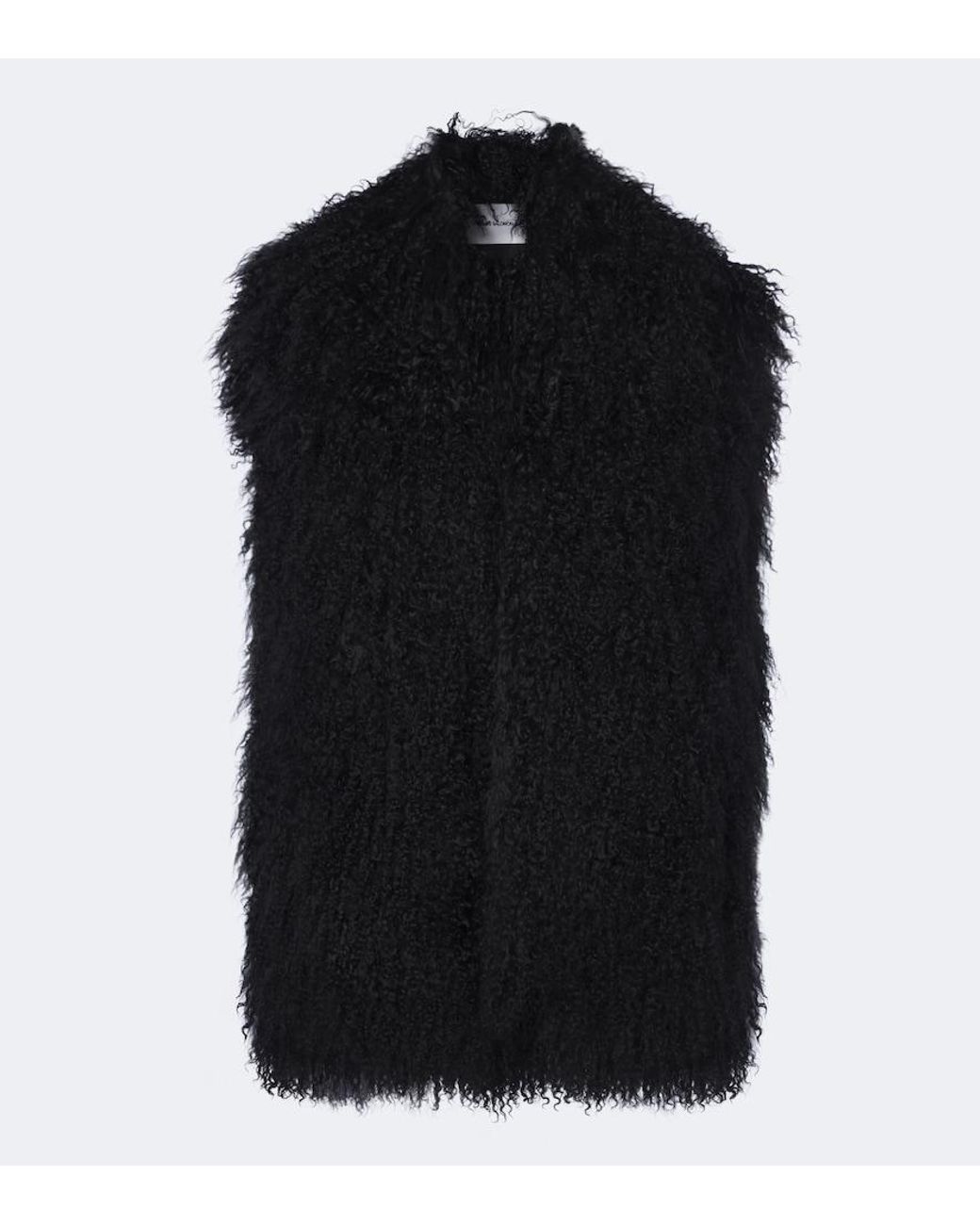 Yves Salomon Black Shearling Vest
